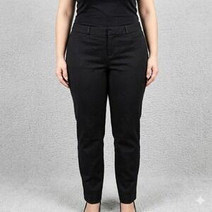 Sloan Curvy Banana Republic Black Stretch Trousers Size 10